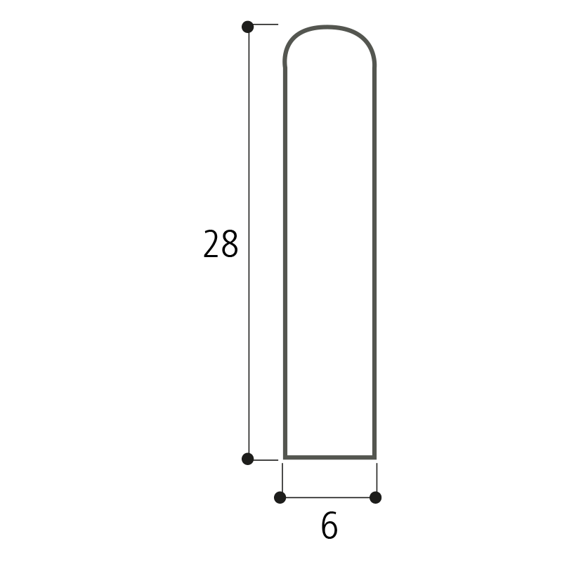 BORDURE BETON P2 100/28/6 - Gravillon-Ardèche