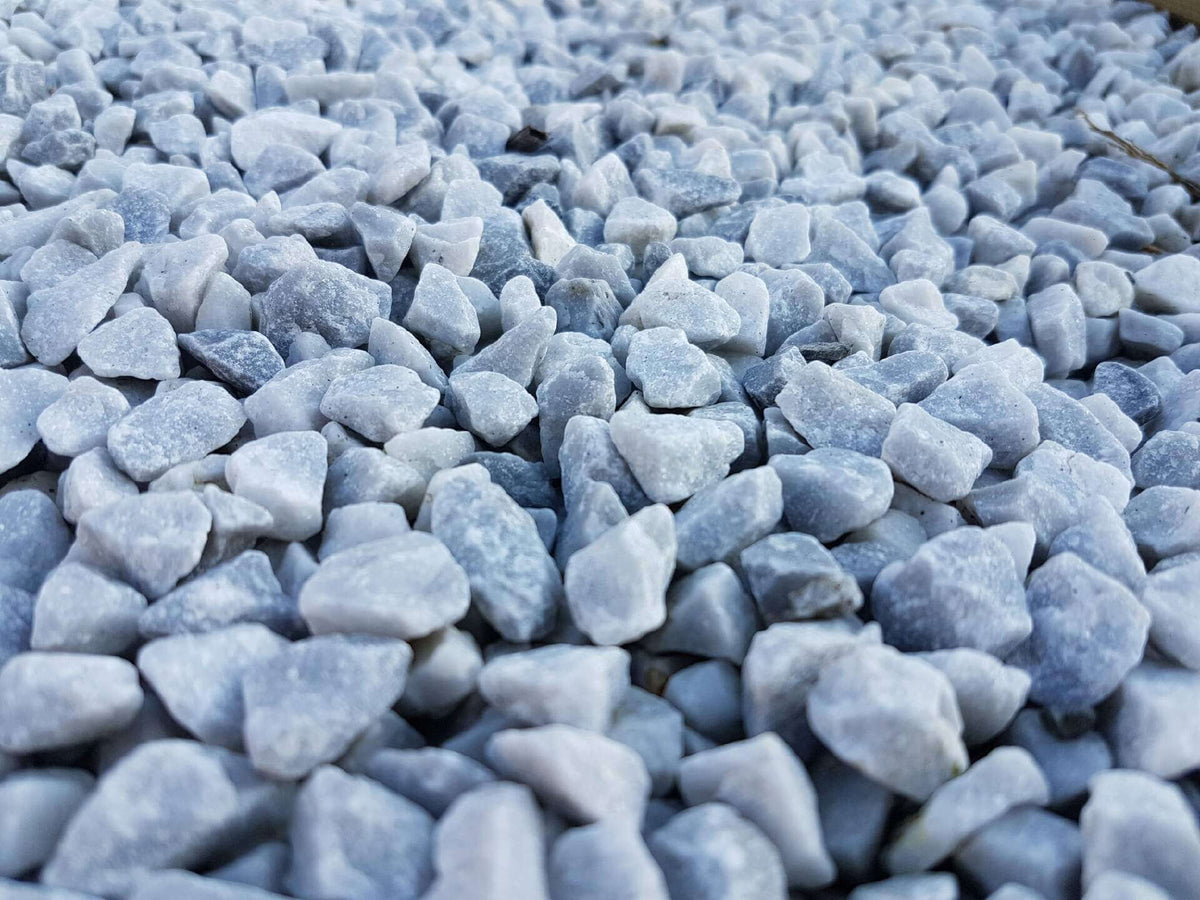 BIG BAG GRAVILLON MARBRE BLEU GRIS 350kg - Gravillon-Ardèche