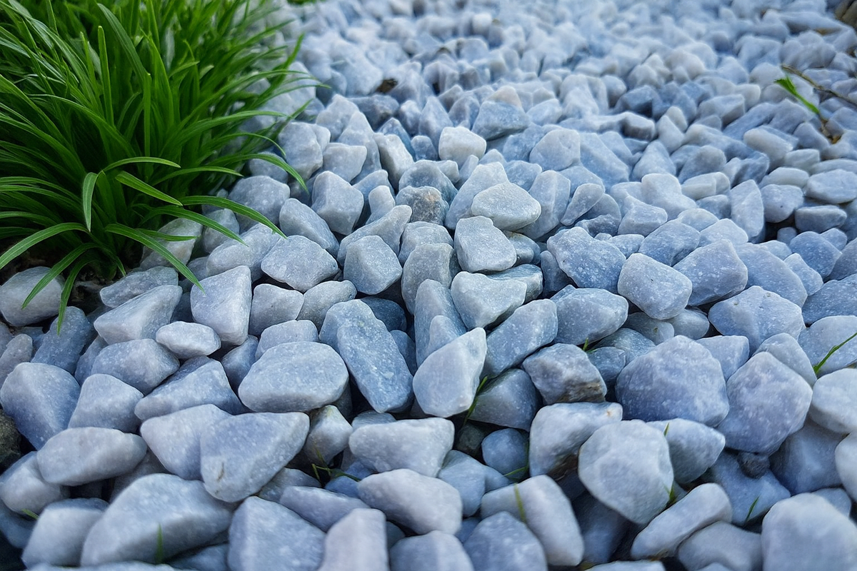 BIG BAG GRAVILLON MARBRE BLEU GRIS 350kg - Gravillon-Ardèche