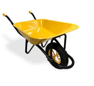 Brouette bac jaune KELI – 90 L - Gravillon-Ardèche